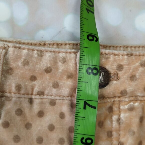 Pilcro and the Letterpress Polka Dot Velour High Rise Skinny Jeans, Women's 25 - Picture 8 of 10